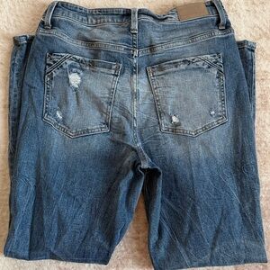 Buckle Women's Distressed Blue Denim Jeans